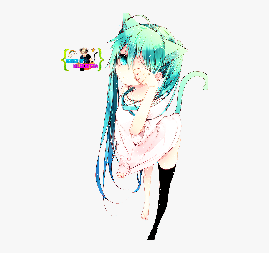 Cute Neko Hatsune Miku, HD Png Download