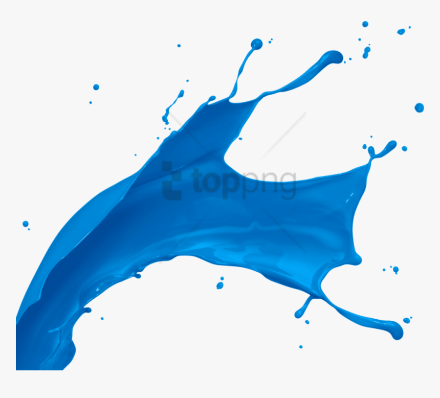 Splash Png Paint D Image With - Blue Paint Splash Png, Transparent Png