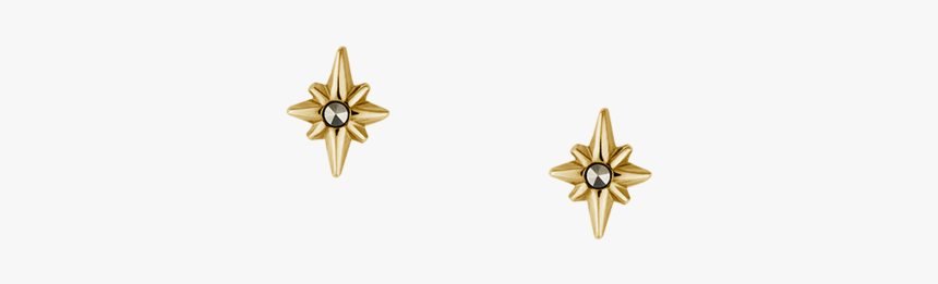 Pointed Star Studs Image - Earrings, HD Png Download