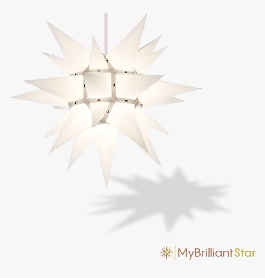 Original Herrnhut Paper Star, White, ~ 40 Cm / 16 Inch - Construction Paper, HD Png Download