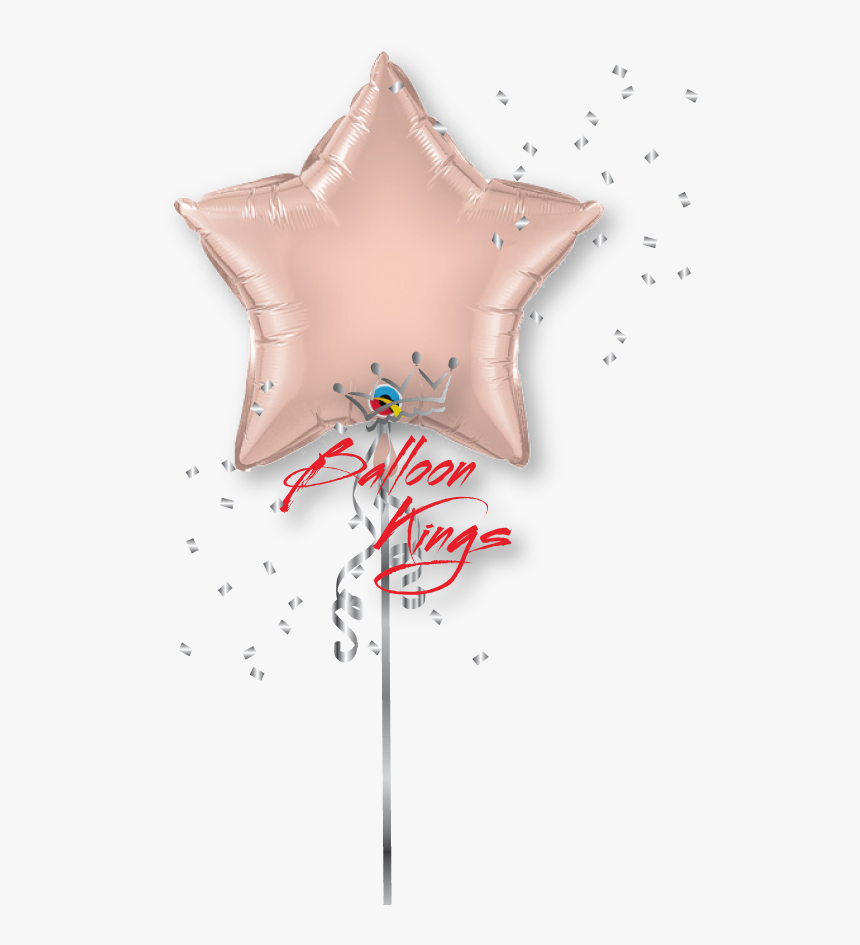 Rose Gold Star - Balloon, HD Png Download