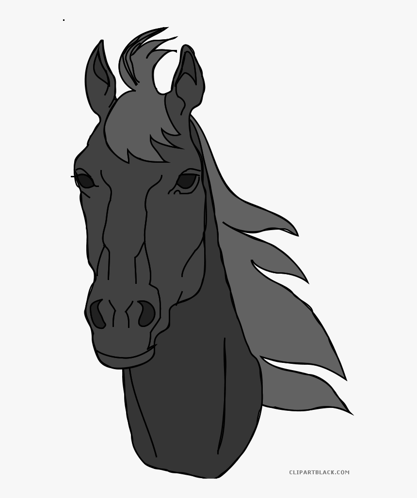 Footprints Clipart Horse - Horse Head Clip Art, HD Png Download