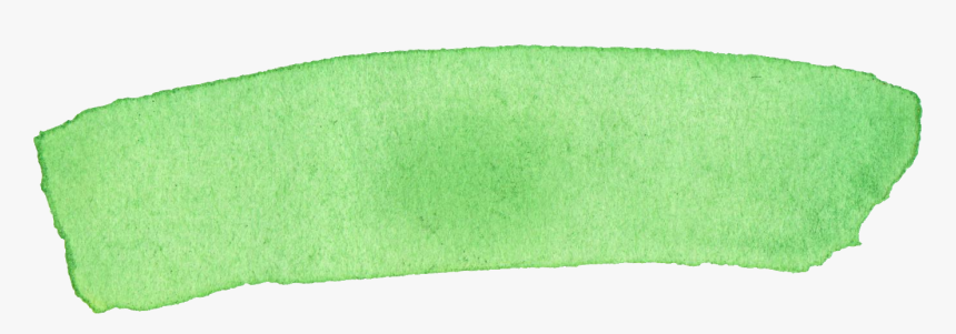 Free Brush Stroke Green Watercolor, HD Png Download