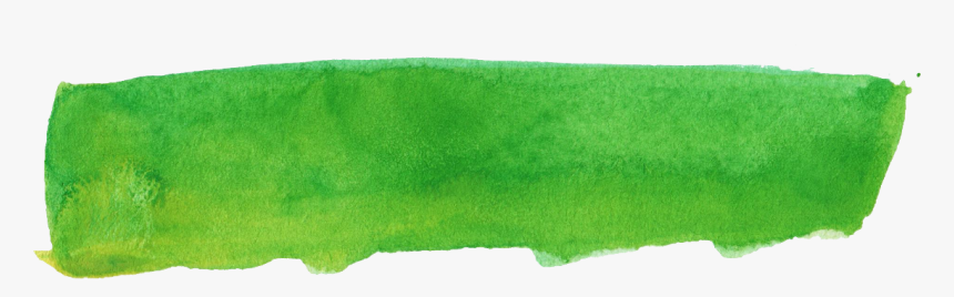 Green Watercolour Brush Stroke, HD Png Download