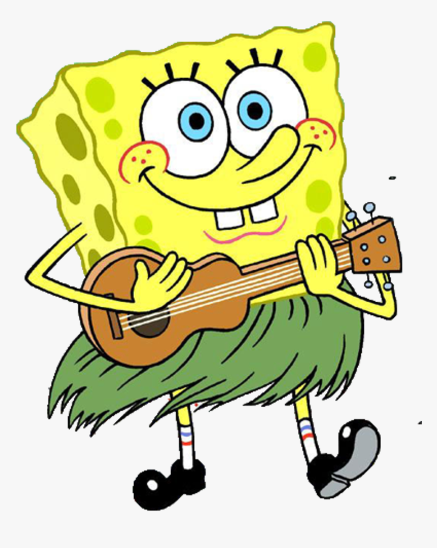 Homer Drawing Spongebob Cast - Spongebob Playing An Instrument, HD Png Download