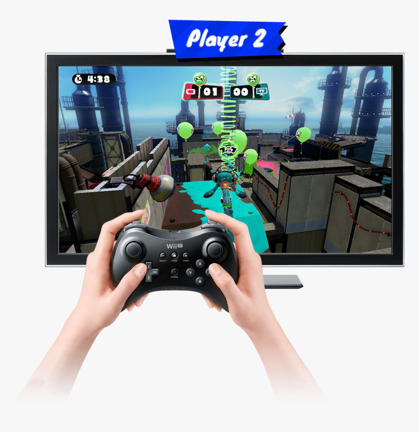 Wii U Splatoon Controller, HD Png Download