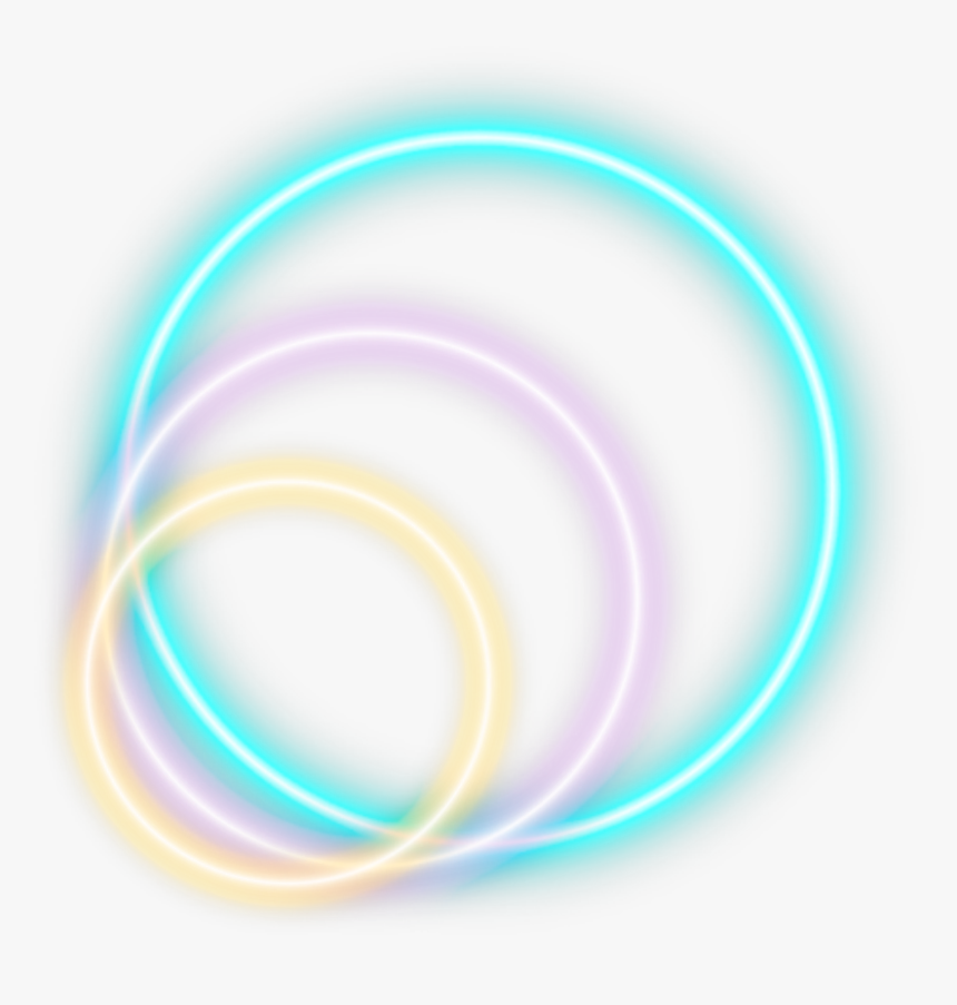 #freetoedit #neonframe #frame #neon #round #circle - Circle, HD Png Download
