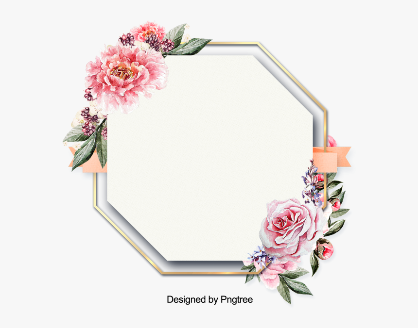 Laces Clipart Wedding Card Flower - Đồ Hoạ Hoa Tranh Khung Hình, HD Png Download