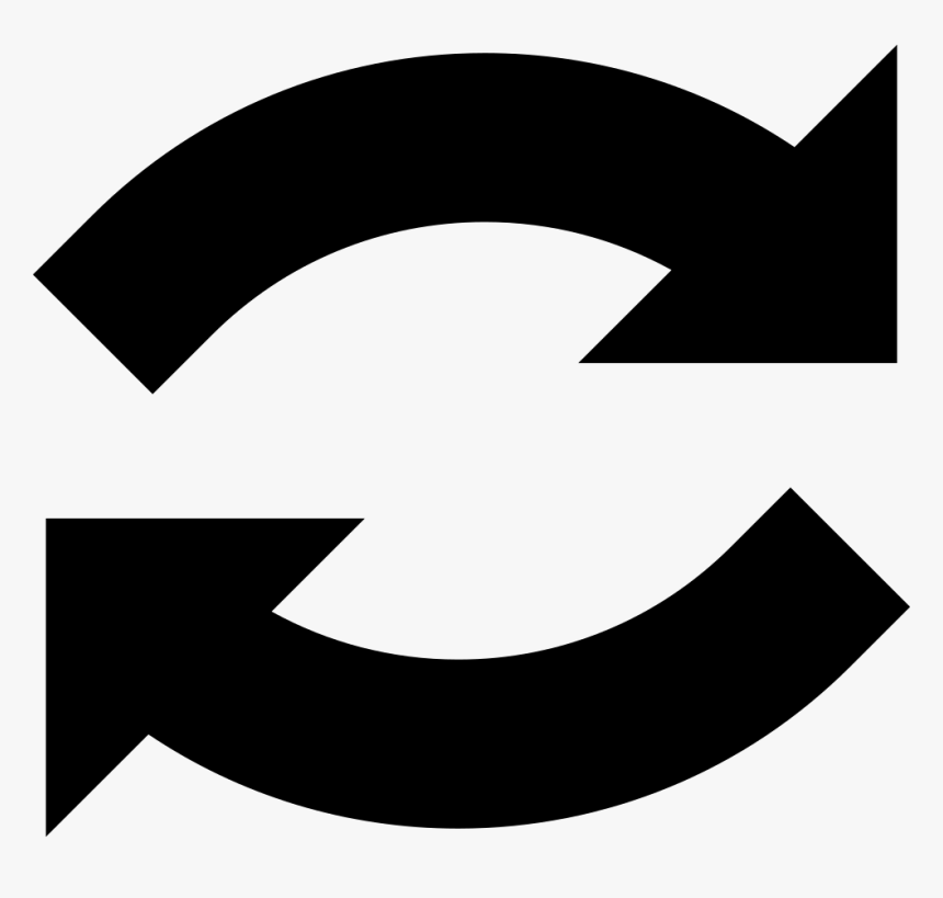 Curve Arrows - Refresh Icon Free, HD Png Download