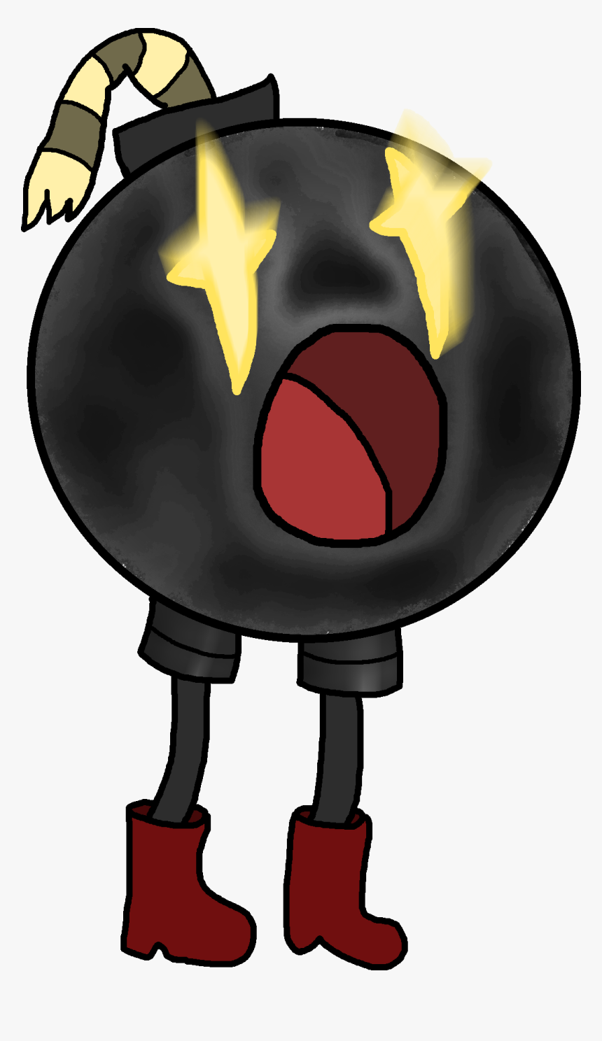 Paradigm Bomb With Legs - Cartoon, HD Png Download