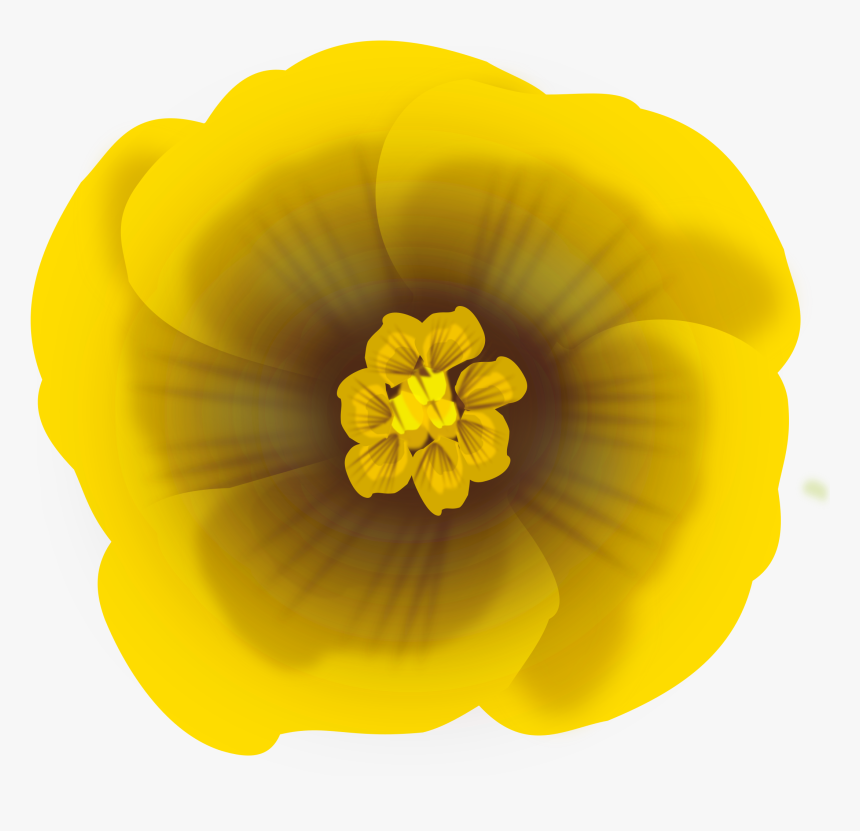 Flower Yellow Icons Png - Desenho Flor Amarela Png, Transparent Png