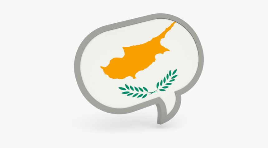 Speech Bubble Icon - Cyprus Flag, HD Png Download