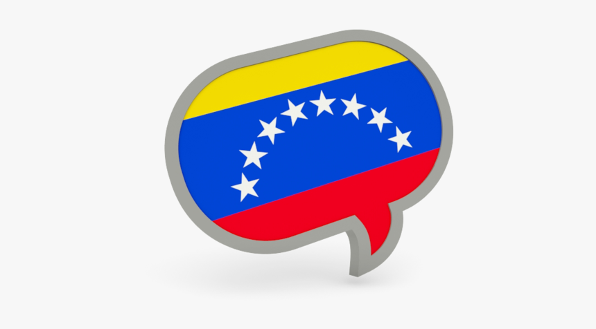 Speech Bubble Icon - Venezuela And Us Flag, HD Png Download