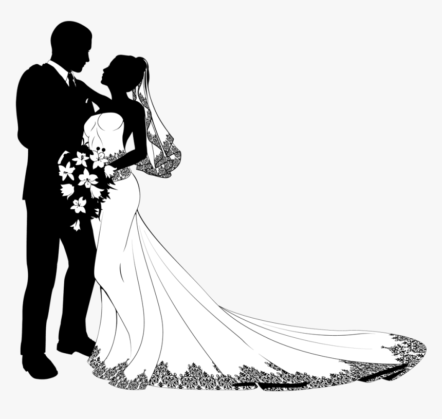 Picture Library Wedding Clipart Bride And Groom - Bride And Groom Png, Transparent Png