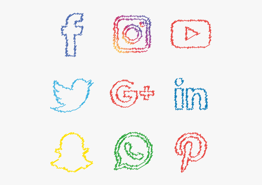 Colourful Social Media Logo, HD Png Download