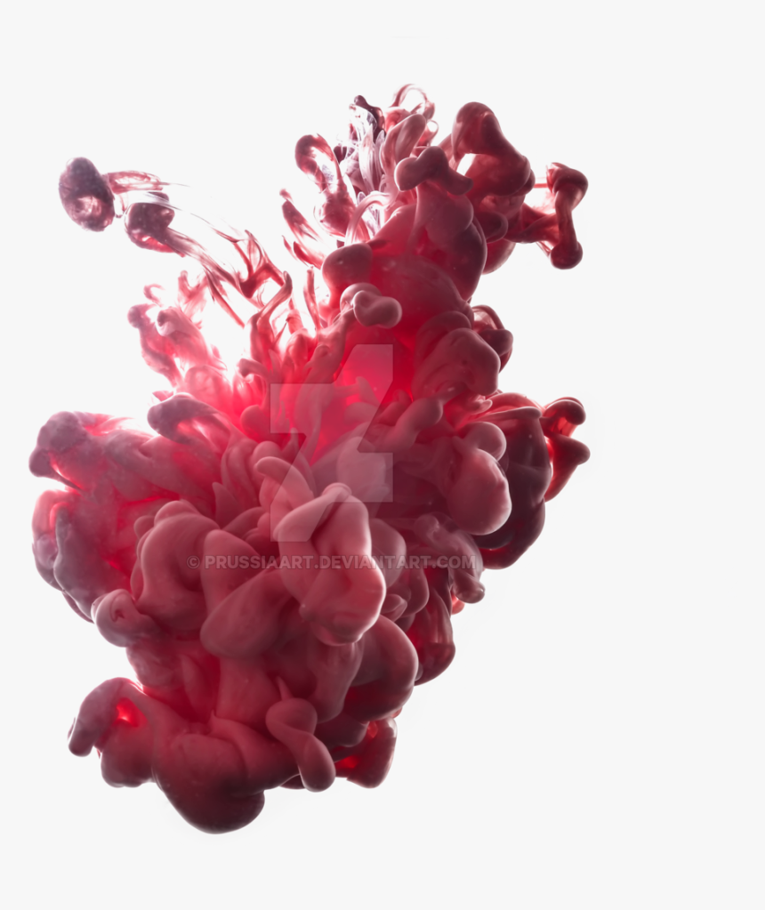 Blood Red Smoke Png Pic - Ink In Water Png, Transparent Png