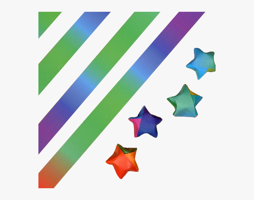 Rainbow Lucky Stars - Star, HD Png Download