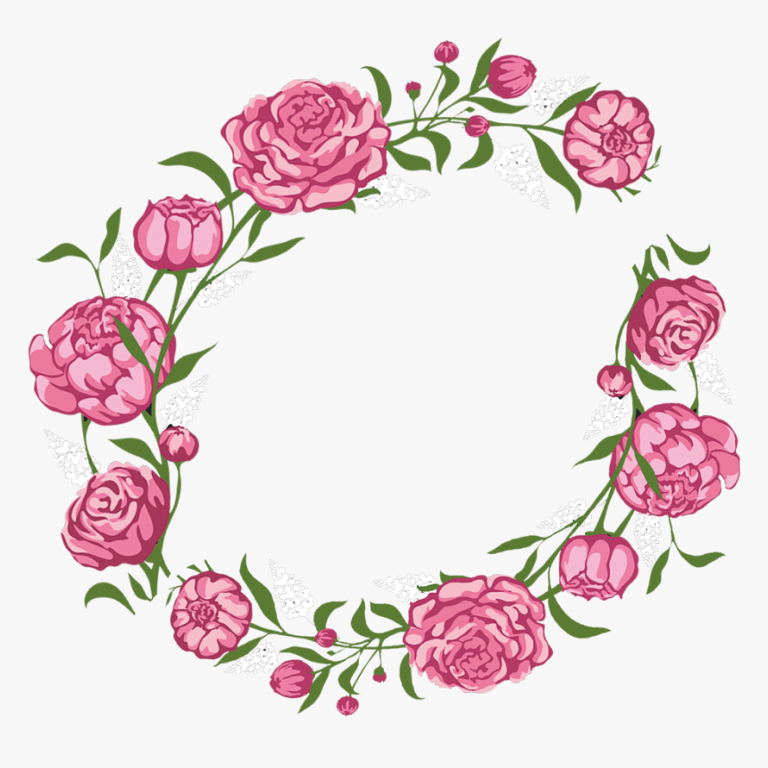 Flower Wreath Aesthetic Transprent - Aesthetic Flower Wreath Transparent, HD Png Download
