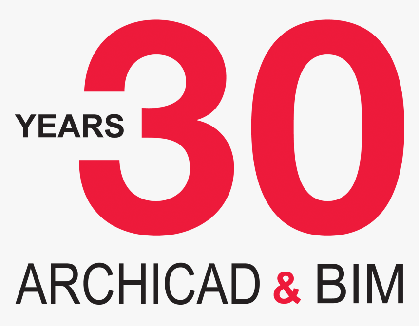 Archicad 30 Years Anniversary Logo For Use On Light, HD Png Download