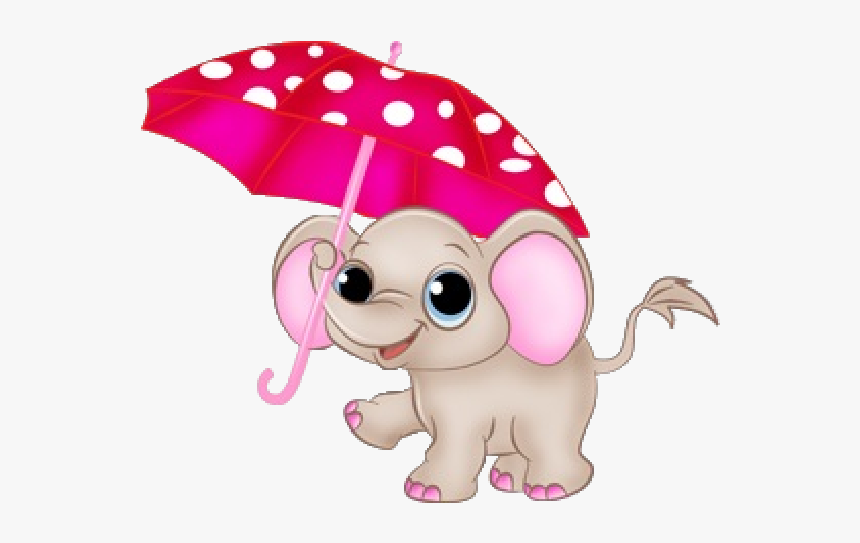 Elephant Cartoon Clipart - Clipart Cute Baby Elephant, HD Png Download