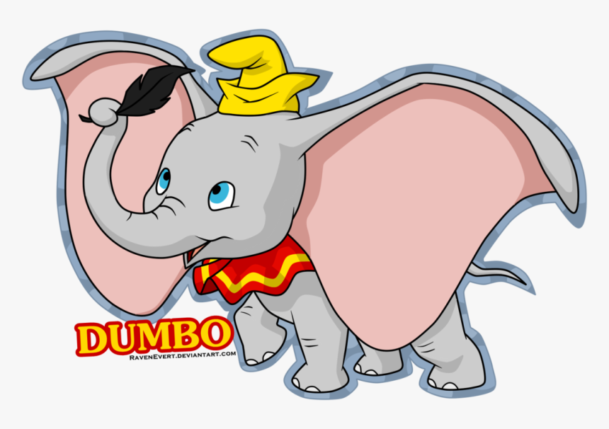 By Ravenevert On Deviantart - Elephant Clipart Dumbo, HD Png Download