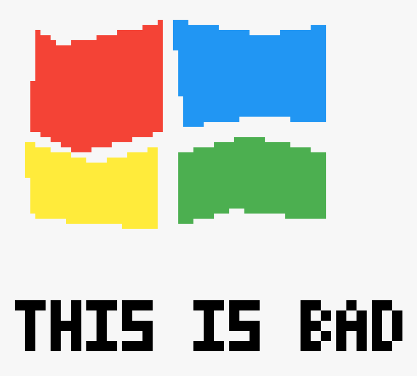 Horrible Windows Logo - Poster, HD Png Download