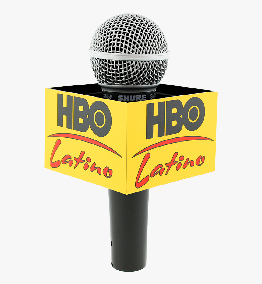 Hbo Latino Rectangle Mic Flag Mic Flag News Microphone, HD Png