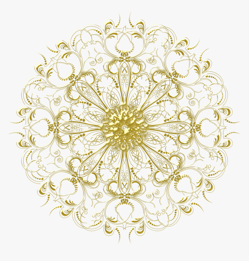 Mandala Dorada Png, Transparent Png