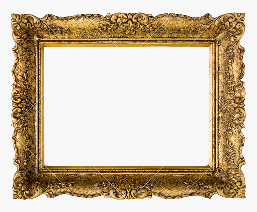 Clip Art Golden Picture Cutout Photos - Landscape Picture Frame Png, Transparent Png