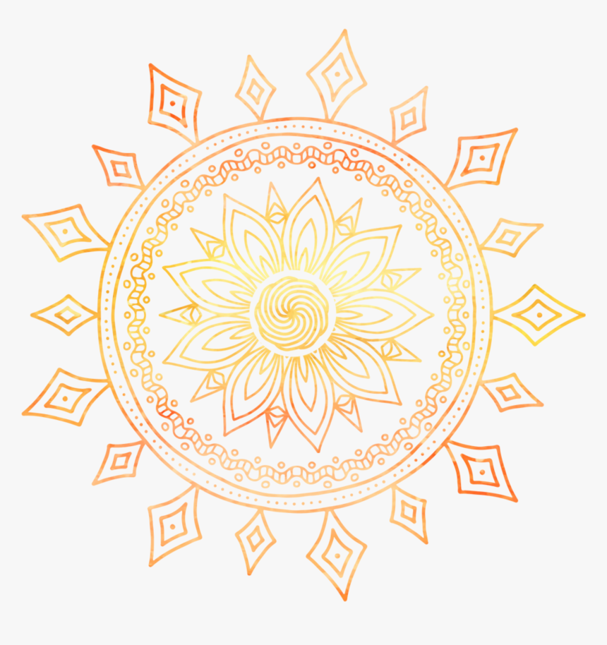 Clip Art Transparent Download Women S Premium Hoodie - Transparent Sun Mandala, HD Png Download