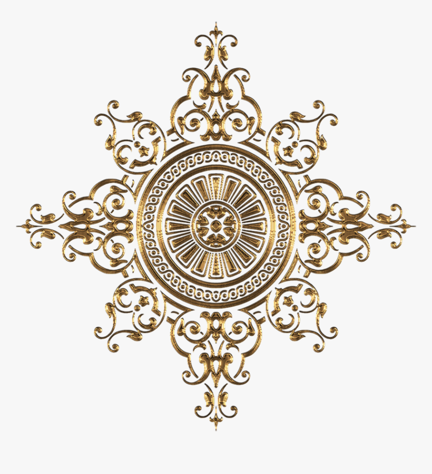 Decorative Line Png Gold Ornament Silver Transparent - Ornament Gold Cercle Png, Png Download