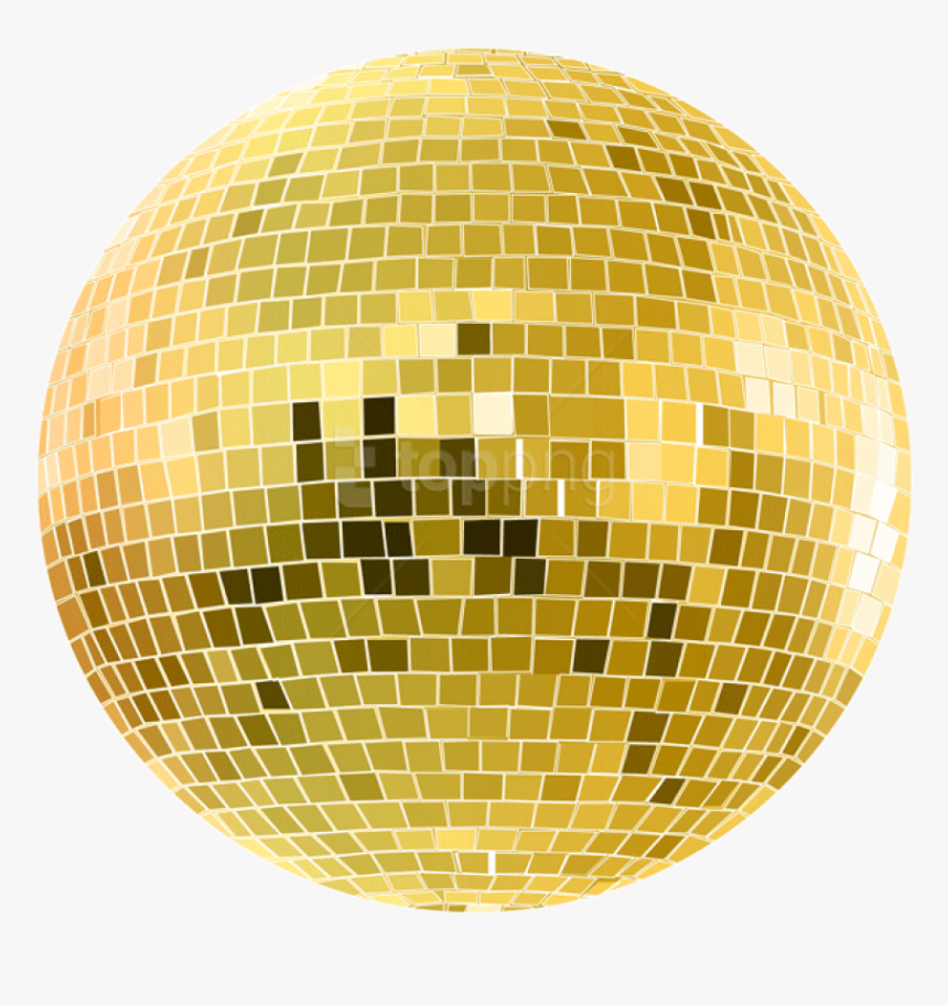Download Gold Transparent Png - Transparent Gold Disco Ball Png, Png Download