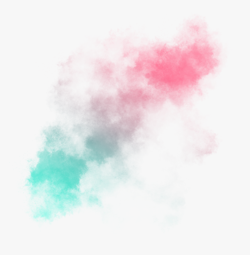 #smoke #smokes #blue #pink #bluepink #bluepinksmoke - Watercolor Paint, HD Png Download
