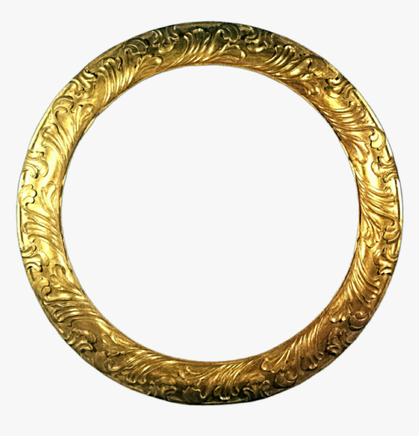 Round Gold Antique Frame By Jeanicebartzen27 On Deviantart - Silver Frame Png Hd, Transparent Png