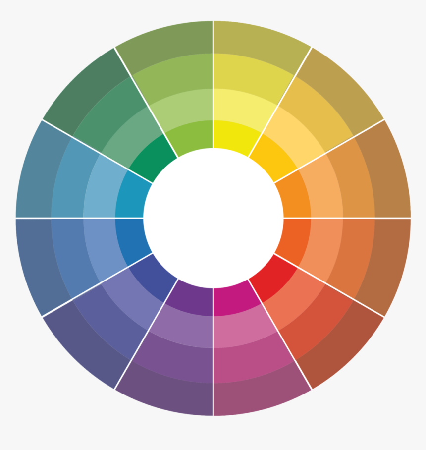 Wheel Clipart Color Wheel - Grey Shade Color Wheel, HD Png Download
