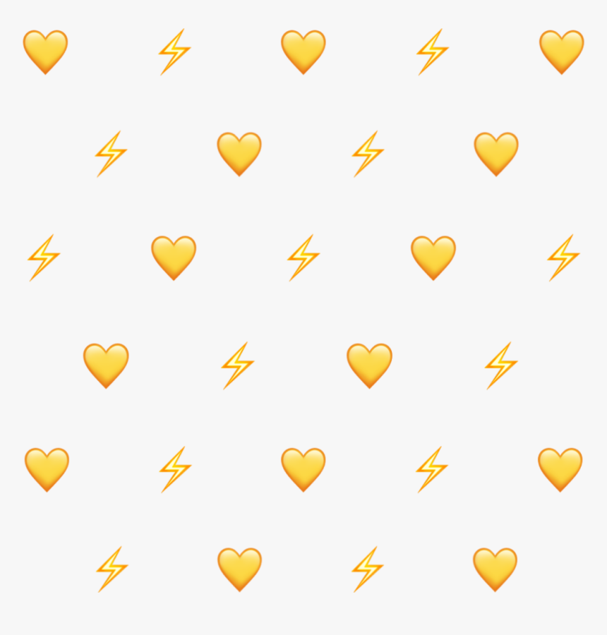 emoji emojibackground hearts yellow 💛 ⚡ Emoji Yellow Hearts Clear Background Emoji, HD