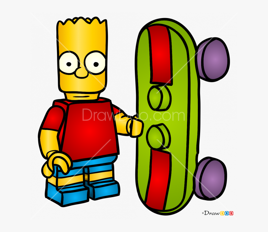 Bart Drawing Chibi - Cartoon, HD Png Download