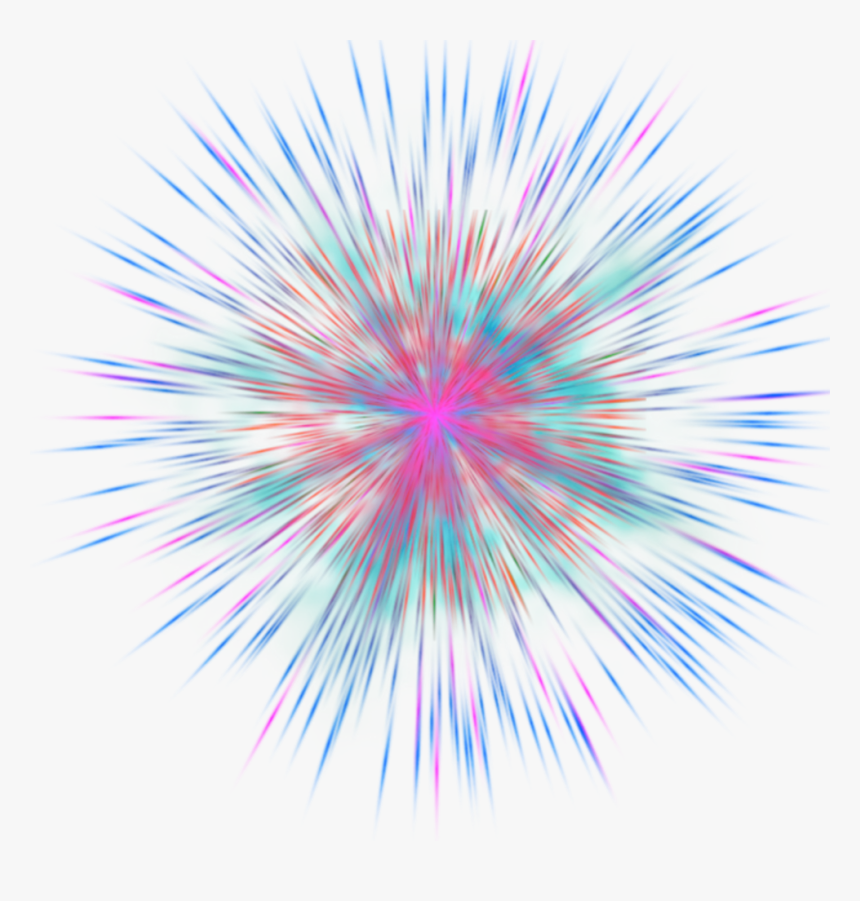 Forgetmenot Multicolor Fractals - Rainbow Firework Png, Transparent Png