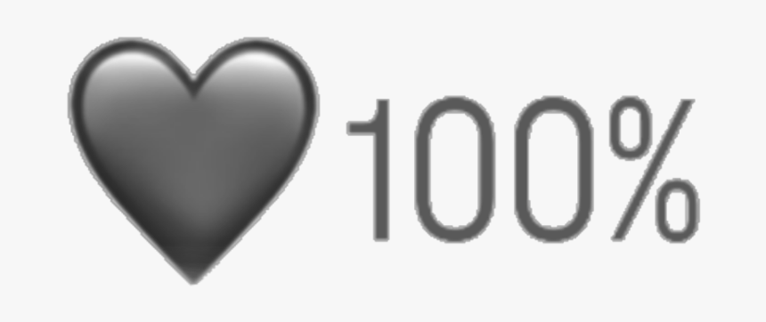#heart #black #grey #broken #emoji #depressed #sad - Heart, HD Png Download