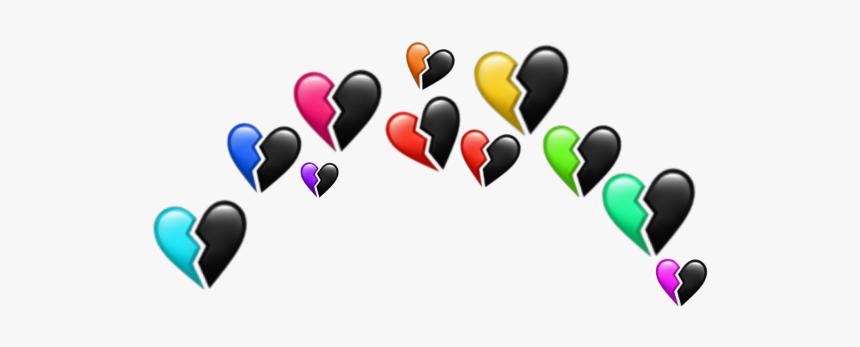 #heartcrown #love #heart #emoji #brokenhearts #brokenheart - Graphic Design, HD Png Download
