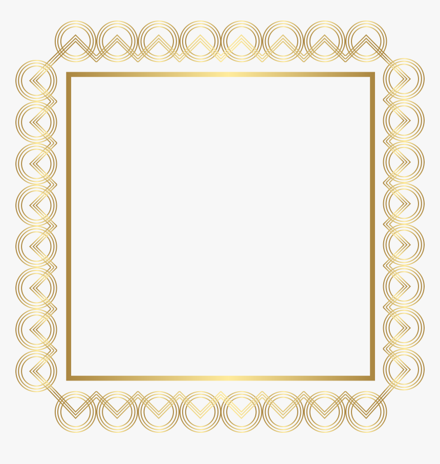 Gold Border Design Png, Transparent Png