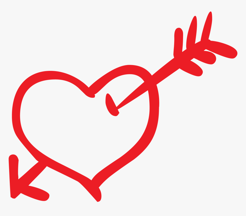Сердце Со Стрелой, HD Png Download