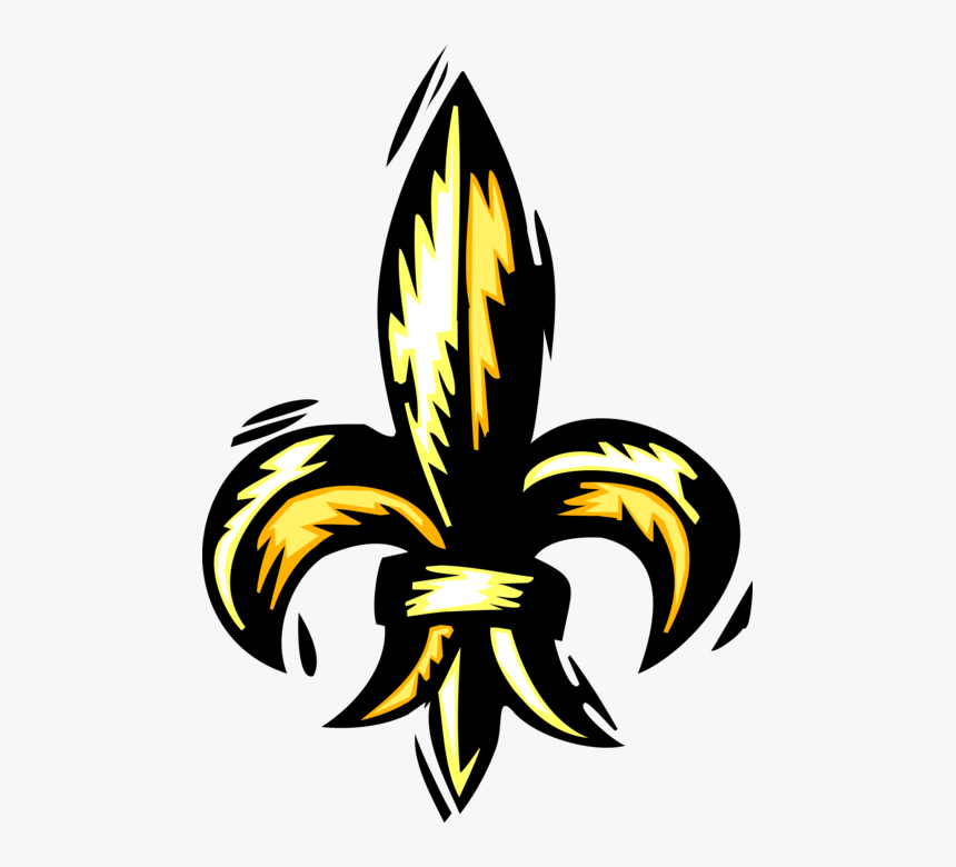 Fleur De Lis In Banner Transparent Stock - Illustration, HD Png Download