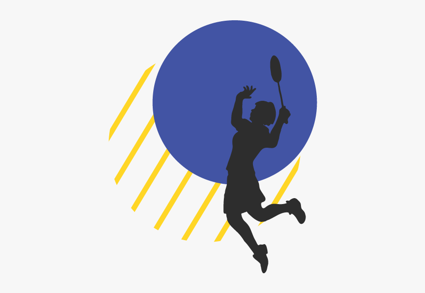Women Badminton Silhouette, HD Png Download