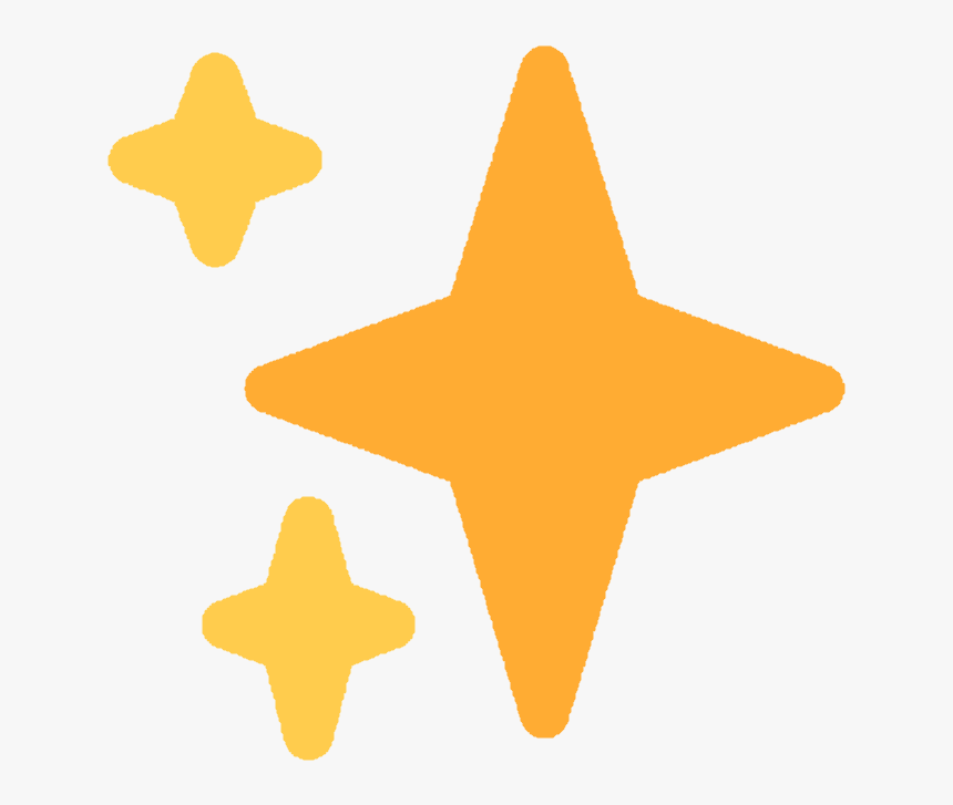 #sparkles #twitter #emoji #edit #free #freetoedit #freetoedit - Transparent Sparkle Emoji Png, Png Download