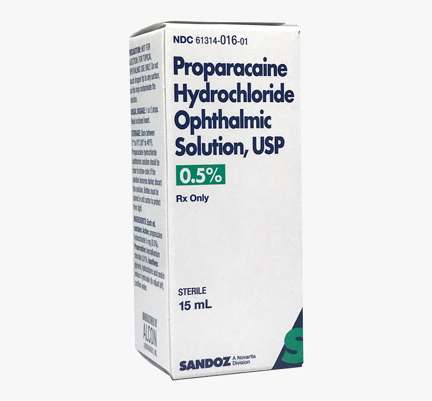 Proparacaine 0 - 5% - Label, HD Png Download