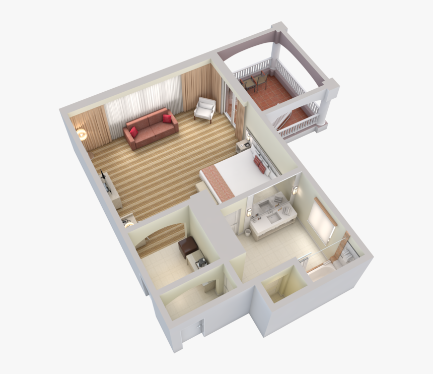 Bed Top View Png - Floor Plan, Transparent Png