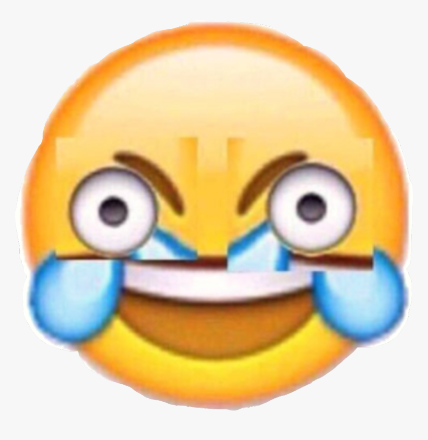 The Hardest Moji In The Whole Of Tim - Open Eye Laughing Crying Emoji Png, Transparent Png