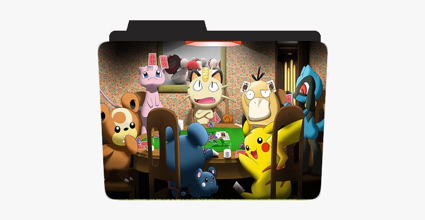 Pokemon Poker Painting, HD Png Download