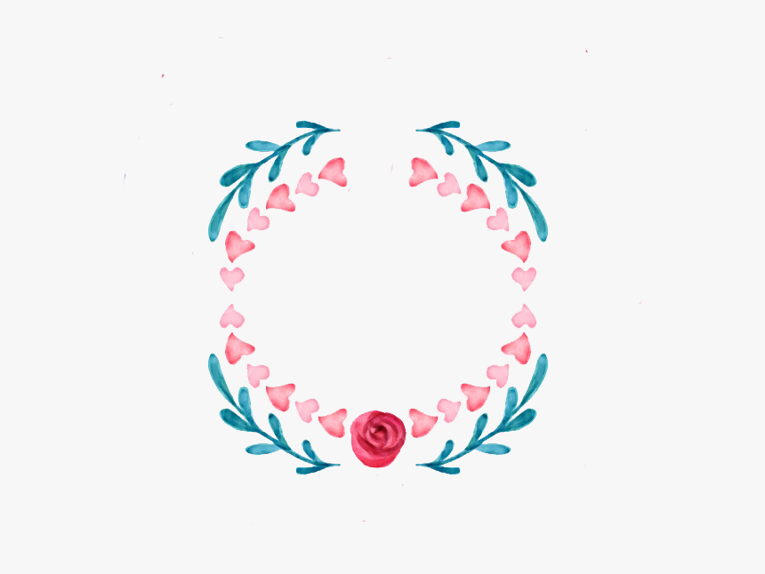 Floral Border Watercolor Png, Transparent Png